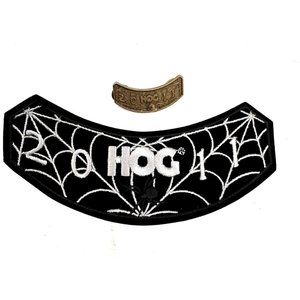 Harley Davidson HOG 2011 Rocker Patch and Pin. NEW Never Used No Frays.